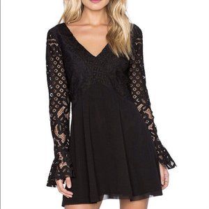 Tularosa Black Chiffon Dress
